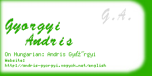 gyorgyi andris business card
